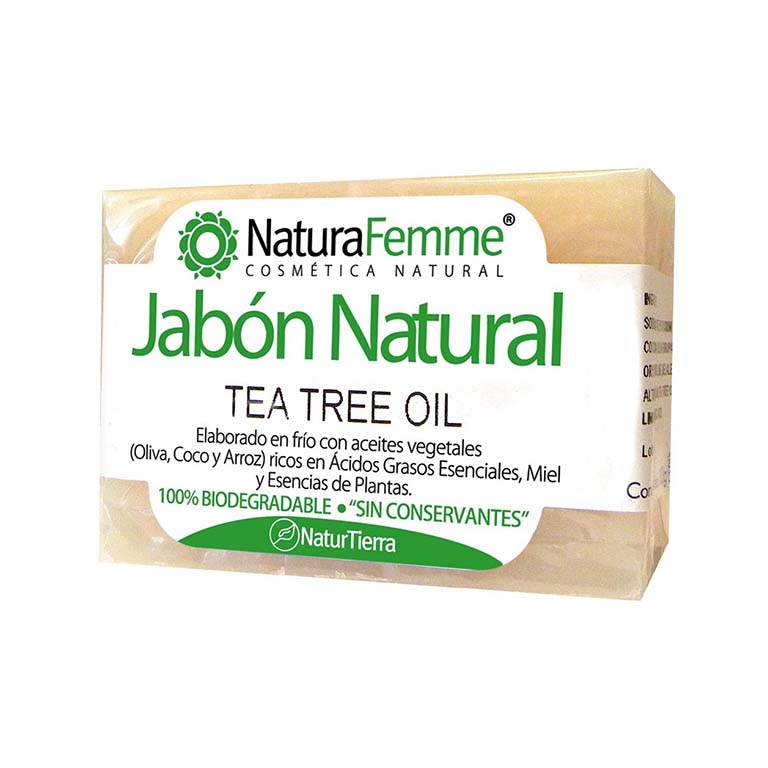 Jabón de árbol del té.