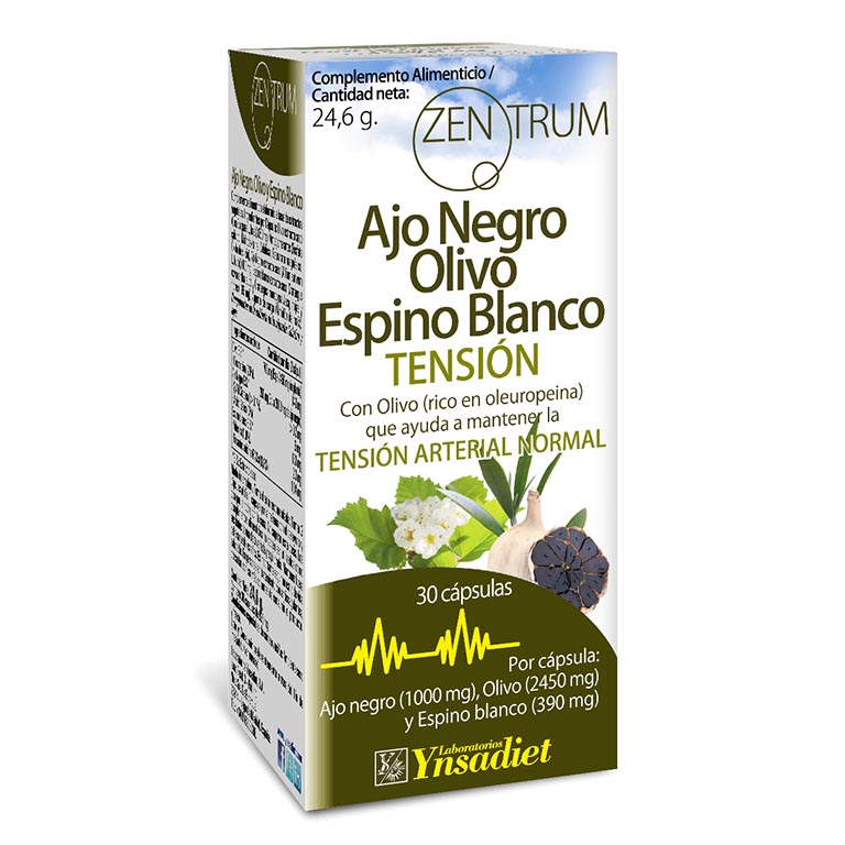 Ajo negro, olivo y espino blanco