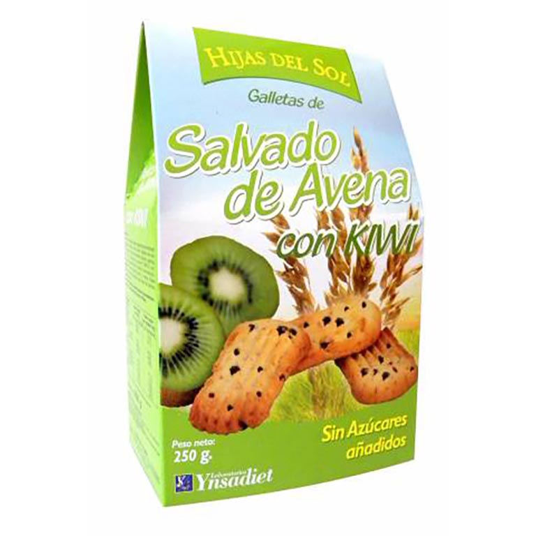 Galletas salvado de avena con kiwi